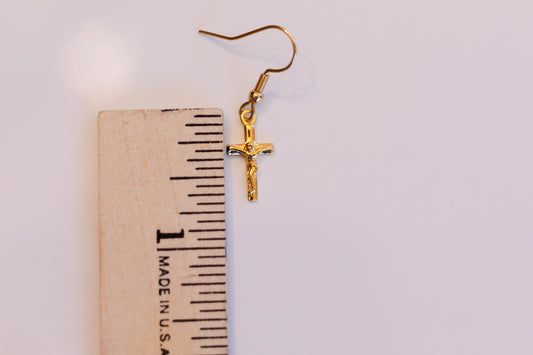 Dainty Crucifix - Gold