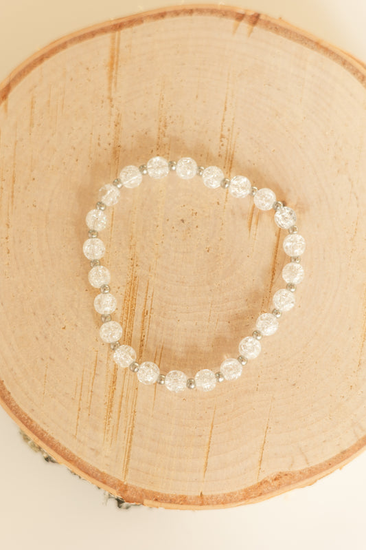 Stretch Stack Bracelet - Gate of Heaven - Silver