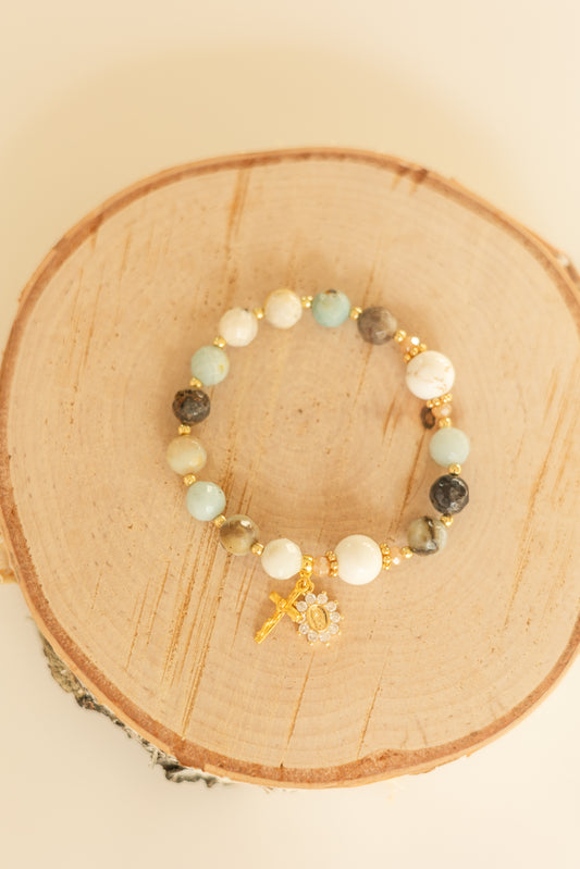 Stretch Decade Bracelet - Blessed Mother